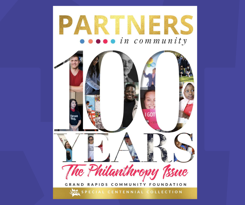 Picture of the cover of our Special Centennial Collection magazine: the Philanthropy Issue